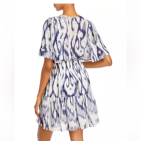 Rebecca Taylor Printed Smocked-Waist Dress NWT - Picture 3 of 7